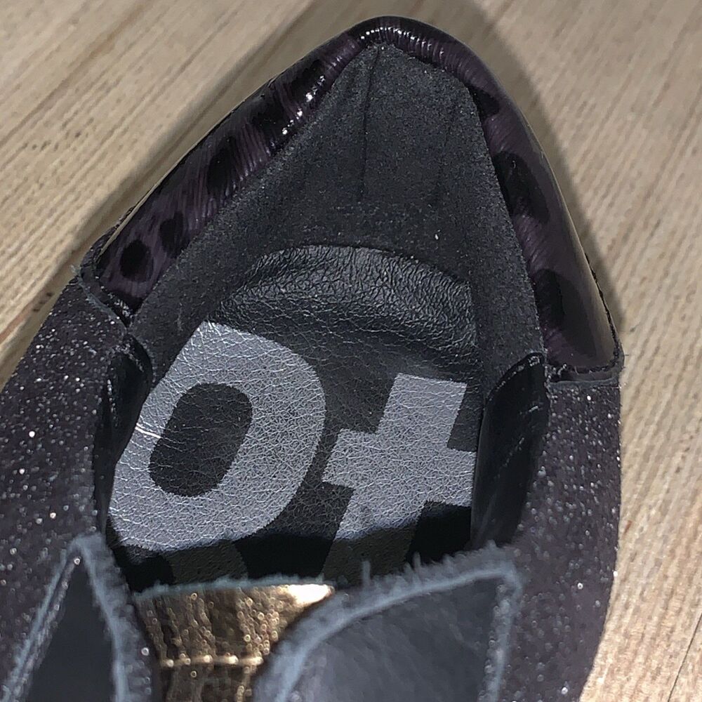 P448 John Glitter Black/Gold Low Top Sneakers Women’s US 7.5 Preppy Casual EU 38 - Picture 16 of 16